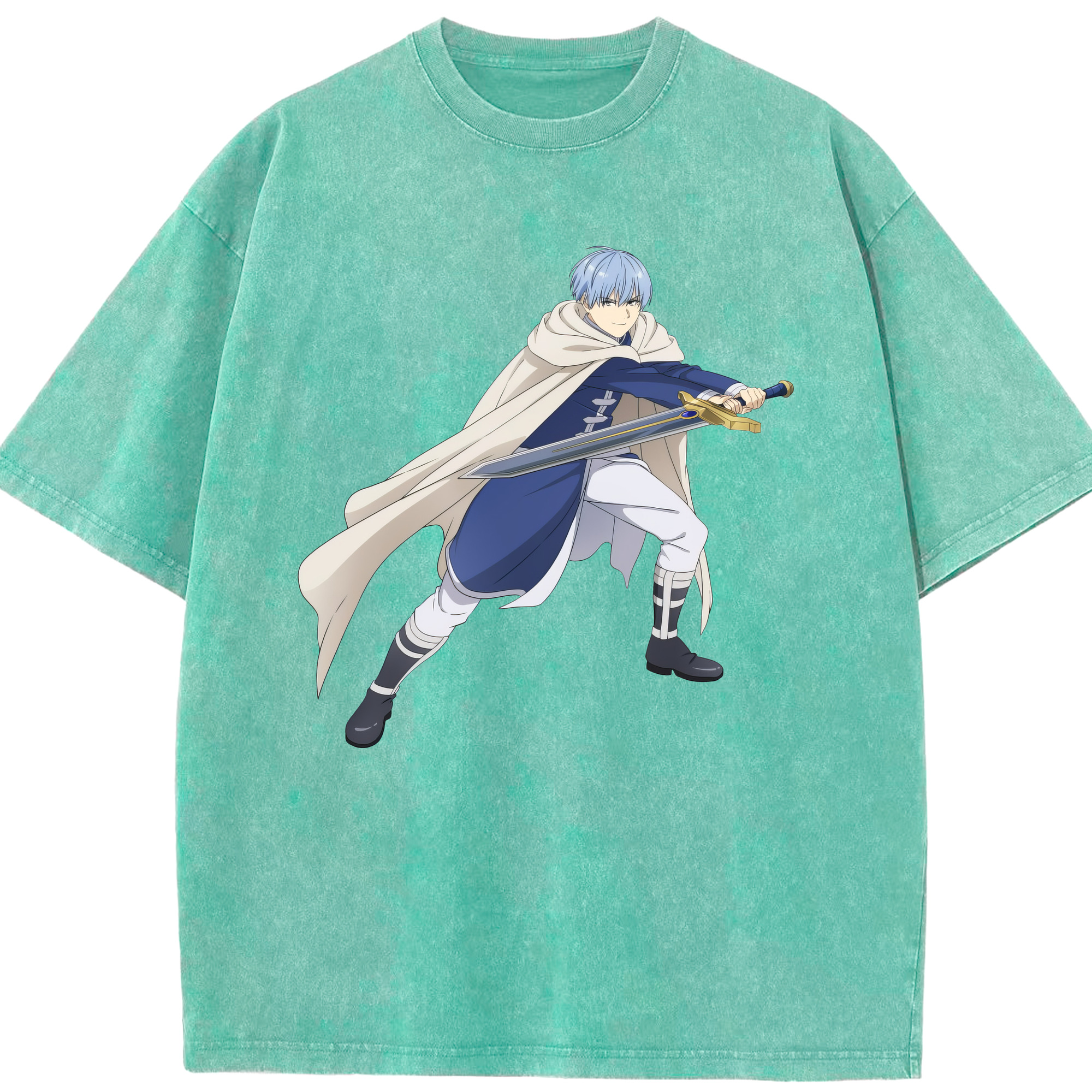 （画像用） 葬送のフリーレン Frieren 綿100% ヴィンテージ風 半袖Tシャツ（フロントプリント）